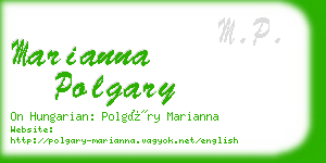 marianna polgary business card